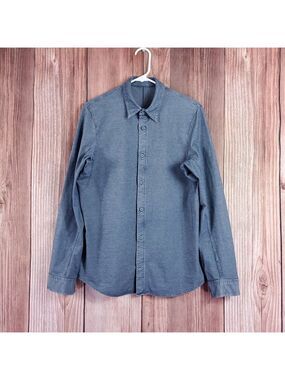 *READ* Lululemon Commission Long Sleeve Shirt Mens Size Small Button Up Blue
